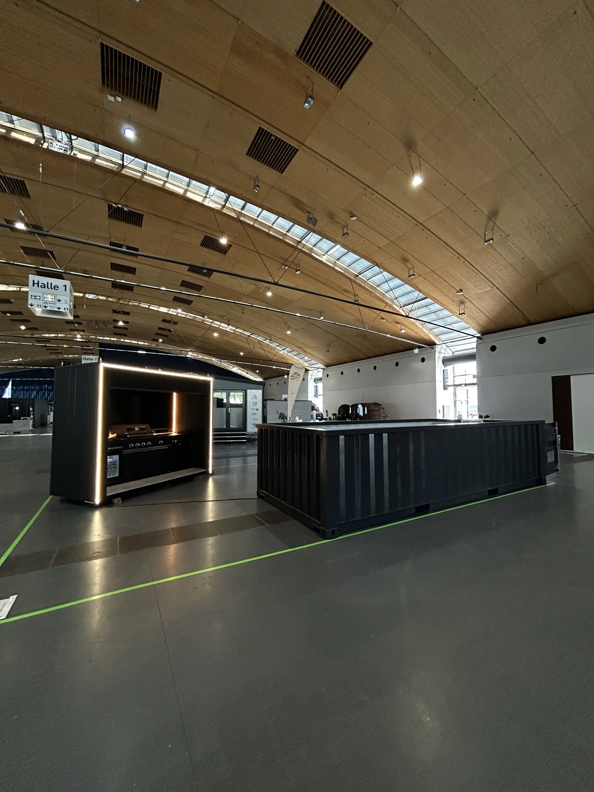 Exterior of the pool module at the fair
