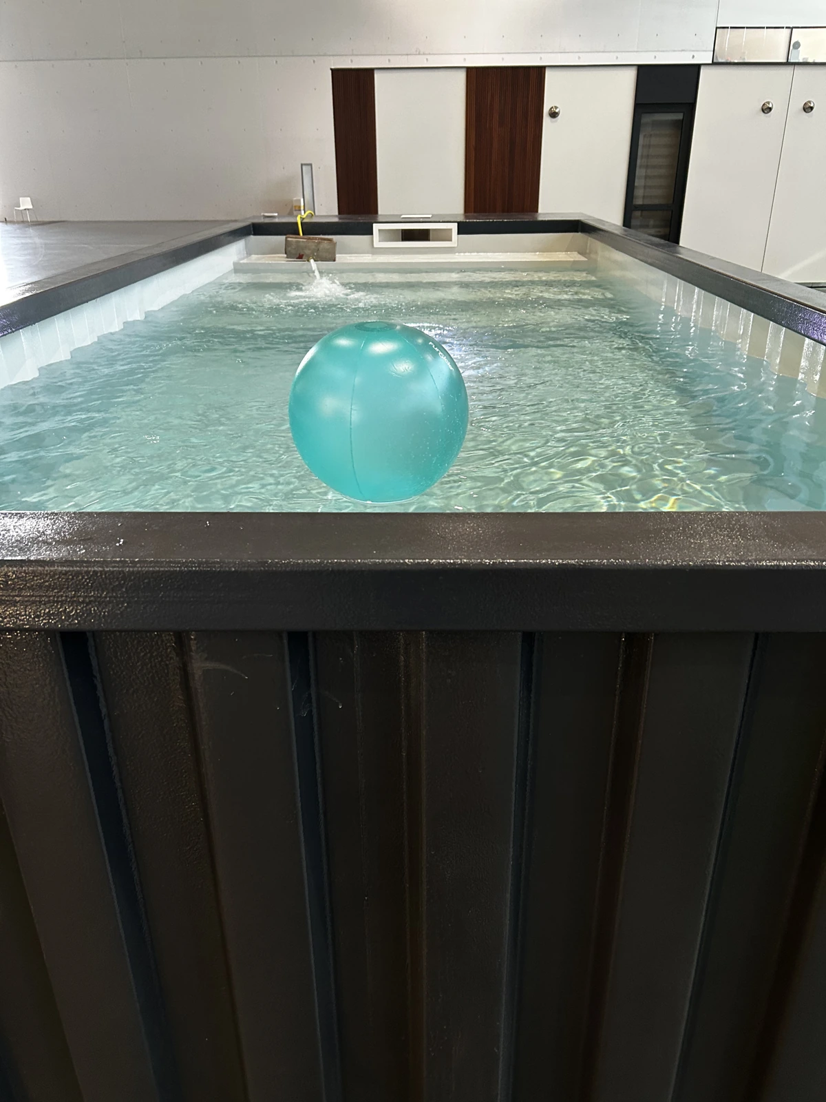 Water surface and pool edge in detail